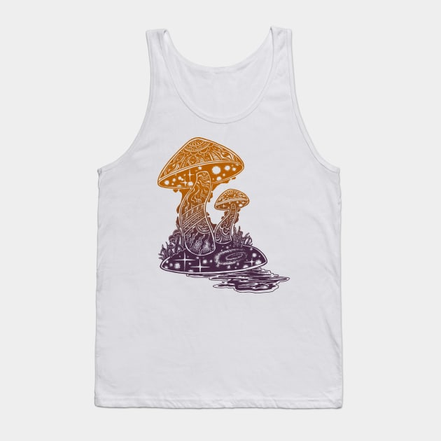 Shroom Swamp Tank Top by HenryBennettArt